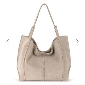LF large tote sand suede NWT